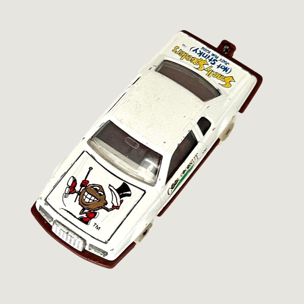 1980's Majorette Ford Thunderbird Smelly Speeders Cool Coconut White Diecast Car